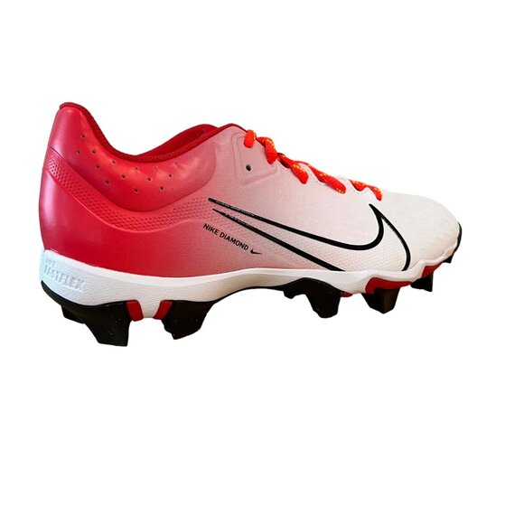 Nike White and Red Athletic Cleats - Picture 14 of 16